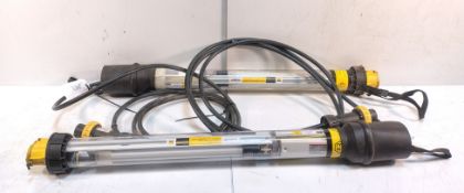2x SA EQUIP SHE236110STA 110V EX. Fluorescent Work Lights