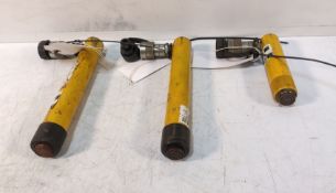 2x Enerpac RC-57 5t 273mm-450mm & Enerpac RC-53 5t 165mm-241mm Single Acting Cylinders