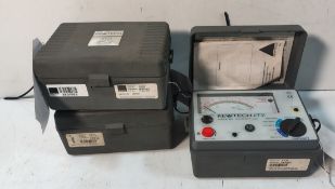 3x Kewtech KT31 - 1000V Insulation & Continuity Testers