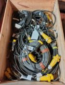 7x SES HOFR/STAHL 110V 16A Extension Cables, 110V 16A Ceeform Cross Over & 2x 110V 16A Cross Overs
