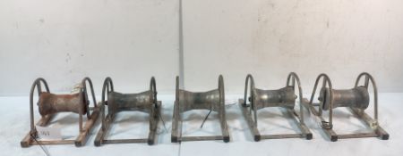 5x HSP125 Heavy Duty Cable Rollers