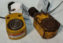 2x Enerpac RSM-100 10t Single Acting Flat-Jack Cylinders 43mm-54mm