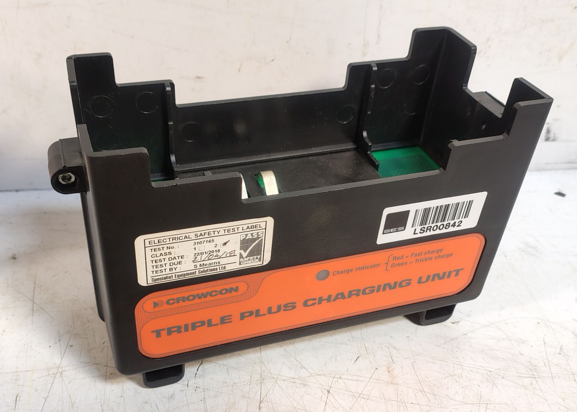 19x Crowcon Triple Plus+ ATEX Portable Gas Detectors-O2, CH4 (LEL), H2S & 9x Crowcon C01547 Chargers - Image 5 of 6