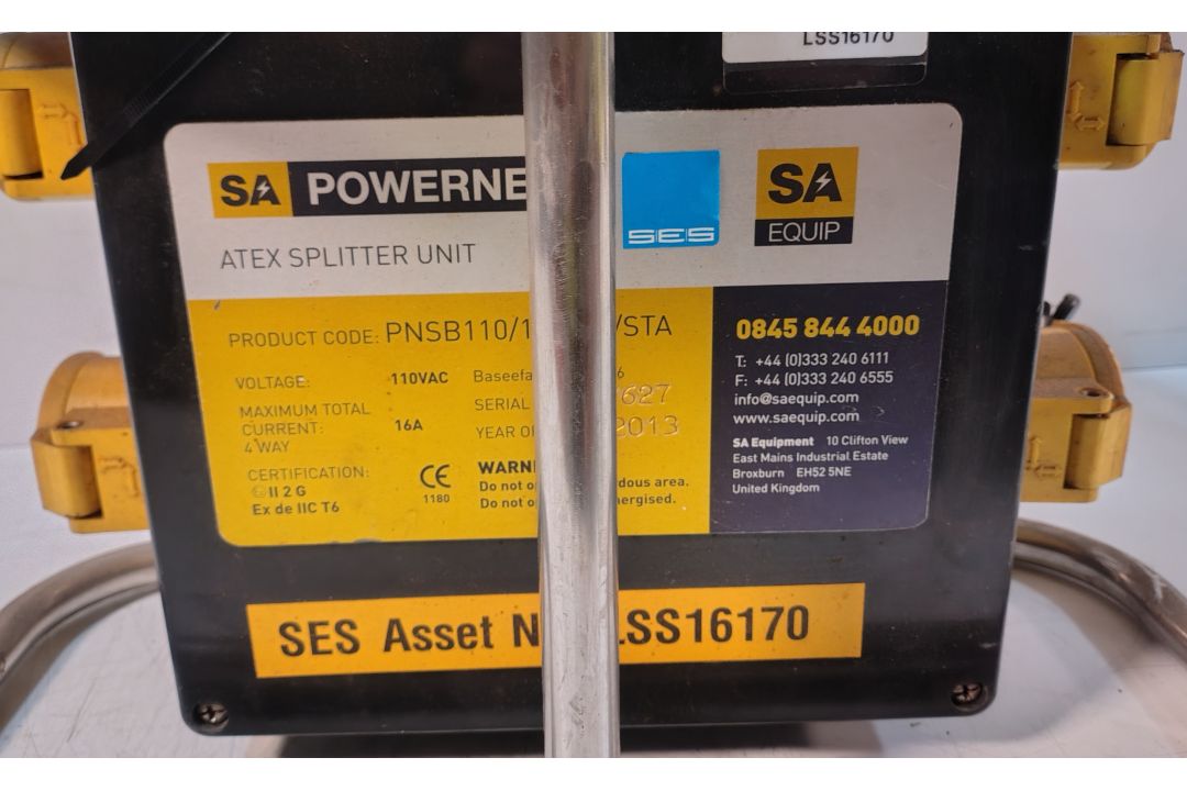 5x SA EQUIP PNSB110/15-4EX/STA 110V 4 WAY EX. Splitter Units (STAHL) - Image 19 of 31
