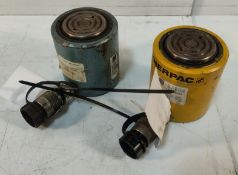 2x Enerpac RCS-302 30t Single Acting Low Height Cylinders 117mm-179mm