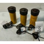 3x Enerpac RC-104 10t Single Acting Cylinders 171mm-276mm