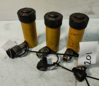 3x Enerpac RC-104 10t Single Acting Cylinders 171mm-276mm