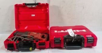 2x Hilti SR30 110V Reciprocating Saws