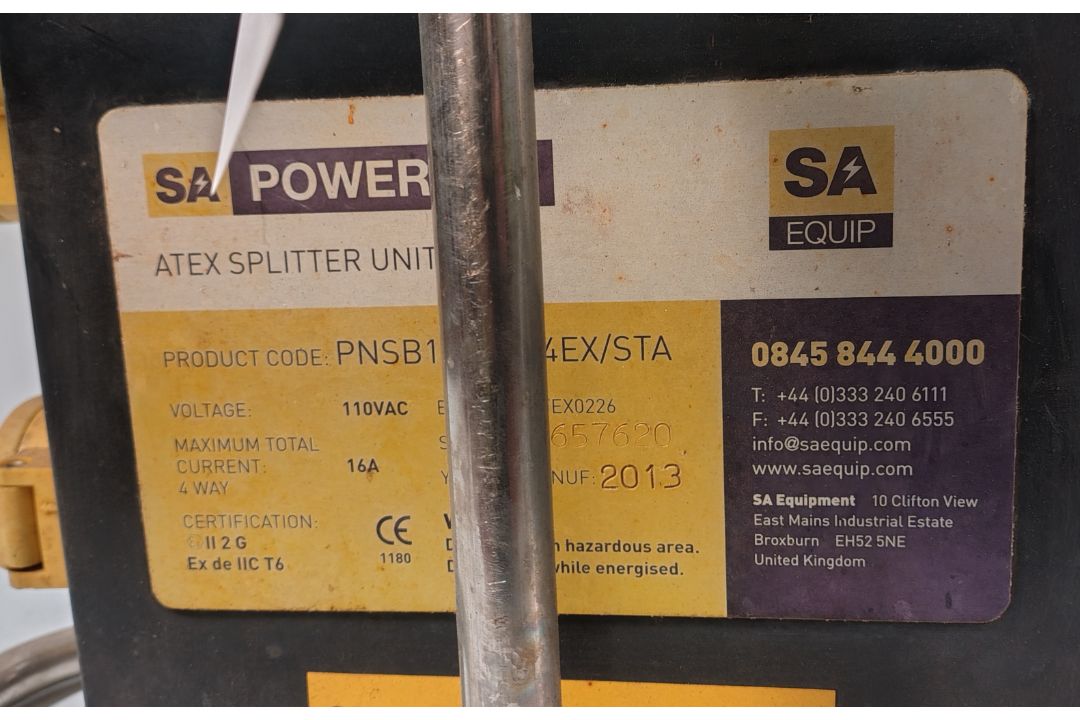 SA EQUIP PNSB110/15-4EX/STA 110V 4 WAY EX. Splitter Unit (STAHL) - Image 5 of 8