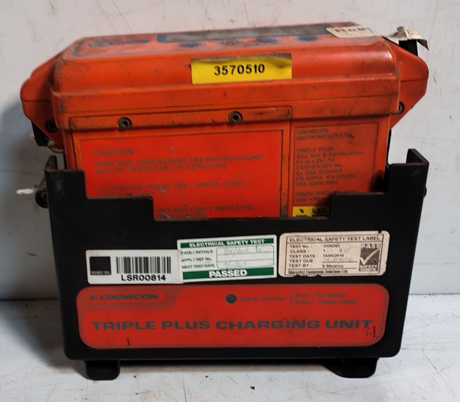 10x Crowcon Triple Plus+ ATEX Portable Gas Detectors-O2, CH4 (LEL), H2S & 5x Crowcon C01547 Chargers - Image 2 of 5