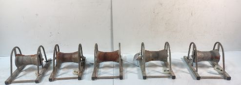 5x HSP125 Heavy Duty Cable Rollers