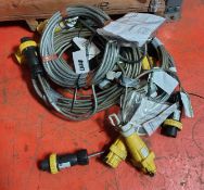 5x SES Syflex/Stahl 110V 16A Stahl EX. Extension Cables