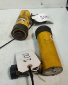 2x Enerpac RC-104 10t Single Acting Cylinders 171mm-276mm