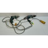 2x MAKITA FS2500 - 110V TEK Screwdriver - one without plug