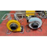 2x NEDERMAN 522 110V 6" Fume Extractors
