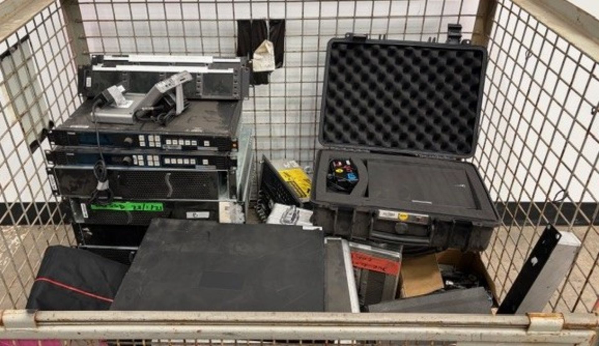 STILLAGE 17 - Media equipment. Equipment list on request. Refer to photos. Stillage not included