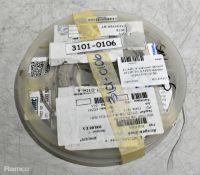 2x reels of unknown amount of 22R 5% 0.125W resistor chips (3101-0106)