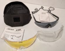 18x ESS safety system spectacles - To include 2 lenses - Black