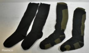49x British Forces Seal shins knee length combat socks - mixed sizes