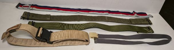 65x British Forces belts - various types and sizes