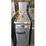 Falcon single basket fryer - W 300 x D 800 x H 1210mm - missing fryer baskets, no model number