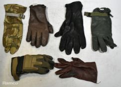150x British Forces unpaired gloves - mixed styles - mixed sizes
