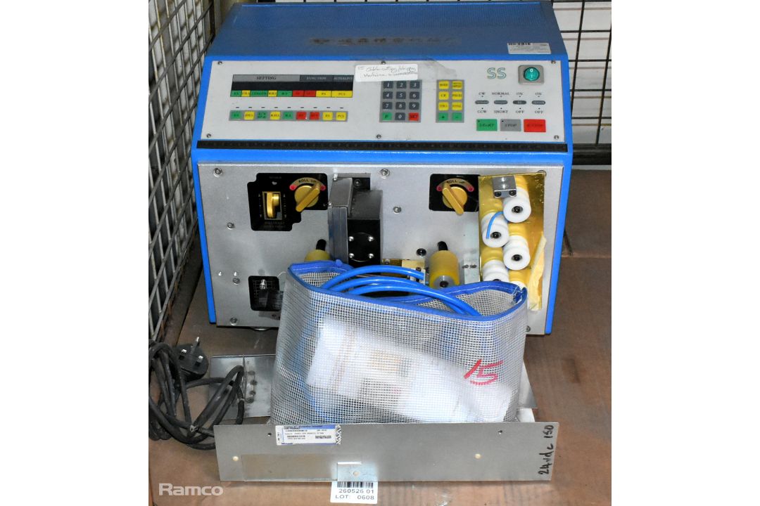 Junsen Precision Machinery Factory SS - cable cutting/stripping machine with accessories - Image 1 of 9