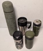 25x flasks - various styles - mixed sizes