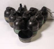 British Forces plastic water canteens - 108kg - may be incomplete