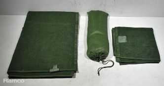 300x British Army combat towels - mixed types and sizes