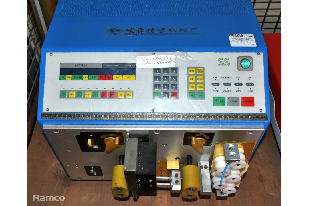 Junsen Precision Machinery Factory SS - cable cutting/stripping machine with accessories - Image 3 of 9