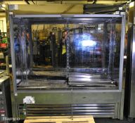 Lowe SD75/190SH commercial multideck display fridge - W 1900 x D 760 x H 1910mm - No keys