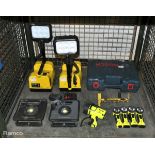 Various fire service equipment - Scangrip lamp, nightsearcher hand torch & more - see desc.