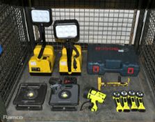 Various fire service equipment - Scangrip lamp, nightsearcher hand torch & more - see desc.