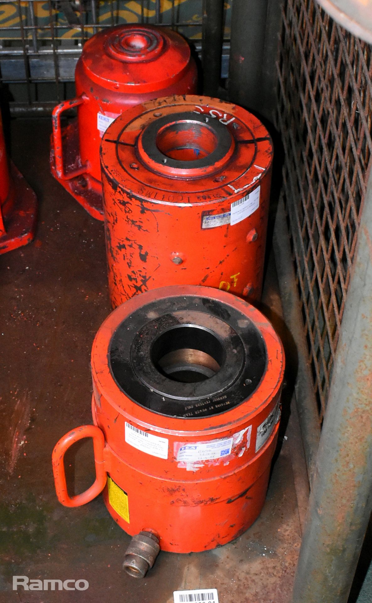 Hydraulic bottle jack & tension caps - full details in description