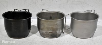 25x Aluminium canteen cups