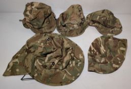 100x British Army MTP mixed hats - cold weather, tropical and combat - mixed sizes