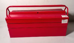 Red toolbox with industrial consumables - W 530 x D 200 x L 200mm - contents list in description