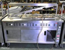 Moffat dry heat bain marie with cupboard - W 1610 x D 800 x H 1330mm