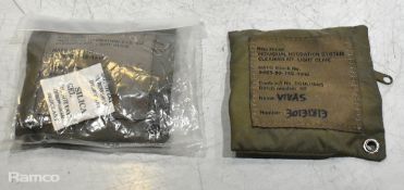 41x British Army individual hydration system and cleaning kits - light olive - NSN 8465-99-742-4310