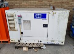 F G Wilson UG16.5E1 14kVA 11.2kW 3-phase 415/240V 50Hz gas generator - details in the description