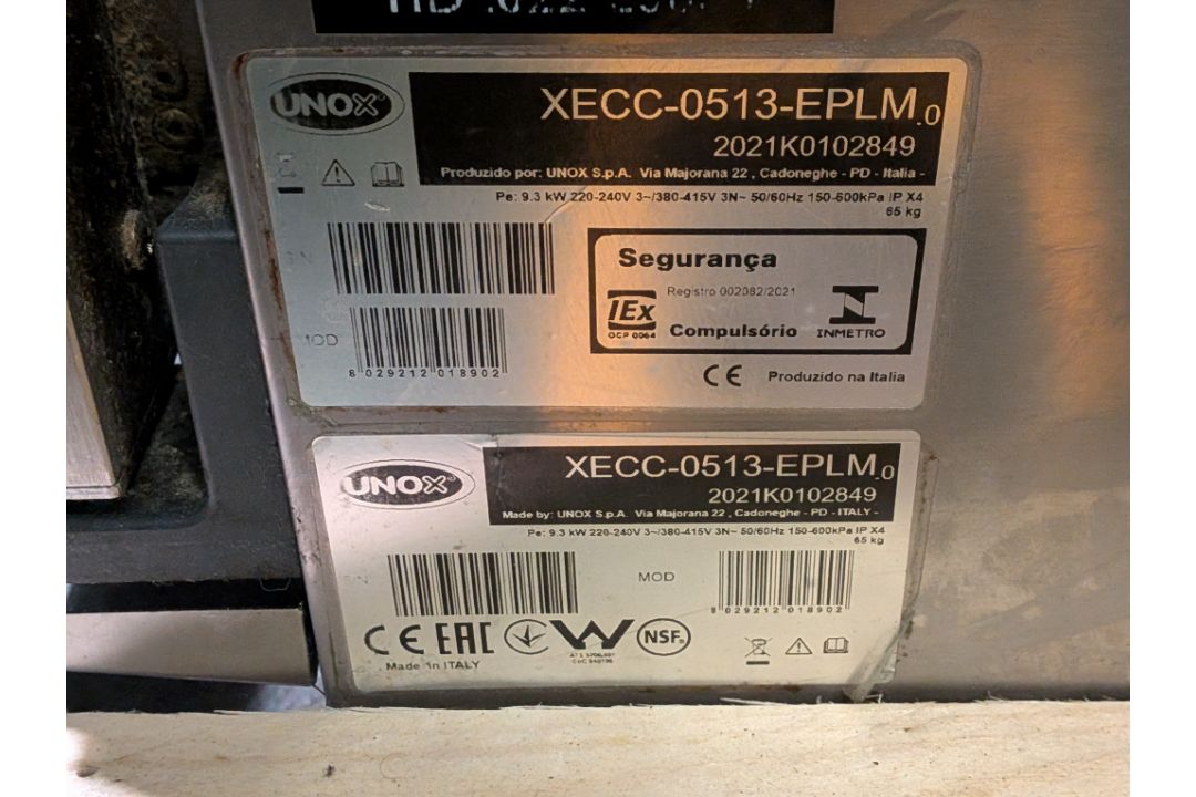 UNOX Cheftop XECC-0513-EPLM electric countertop combination oven - W 540 x D 1060 x H 710mm - Image 19 of 19