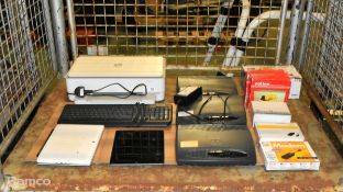 IT consumables - LAN routers, modems, manual data switches, cat5 extender, printer, iPad, laptop