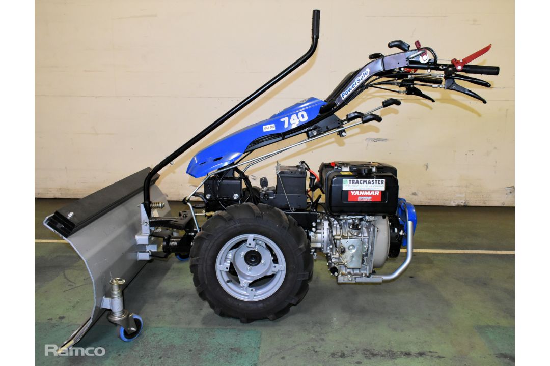 Tracmaster BCS 740 Powersafe two wheel tractor with BCS SL professional snowblade - Image 2 of 12