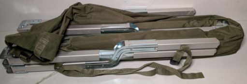 36x Heavy duty aluminium frame folding cot camp bed - In good condition