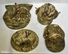 140x British Army MTP mixed hats - cold weather, tropical and combat -mixed sizes