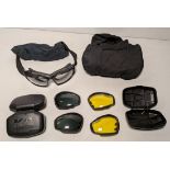15x ESS V12 goggles with 2x replacement lenses and pouch