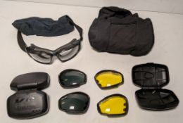 15x ESS V12 goggles with 2x replacement lenses and pouch