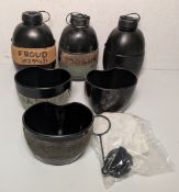 British Forces plastic water canteens - may be incomplete