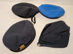 120x British Forces berets - mixed types - mixed sizes